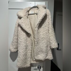 Abercrombie Faux Fur Mid Length Coat
